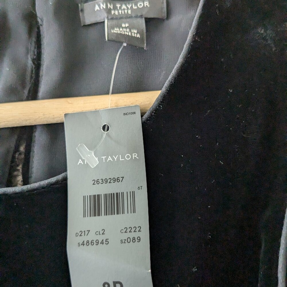Ann Taylor Black Velvet Jumpsuit (NWT)
